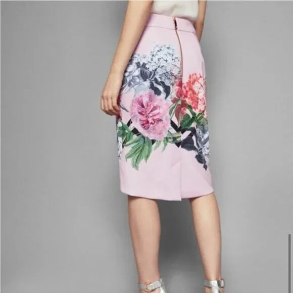 NWOT TED BAKER Palace Garden Floral Pencil Skirt Size 4/US 10